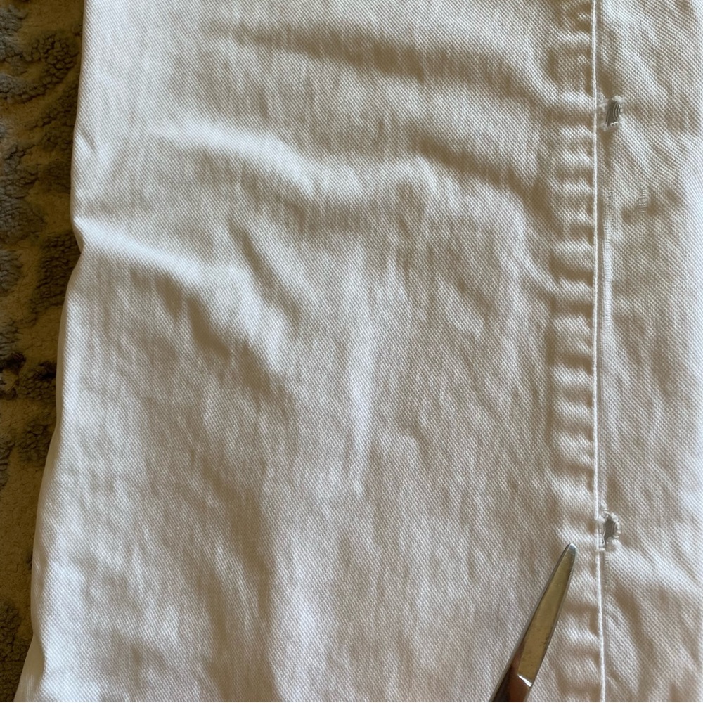 Y2K Abercrombie & Fitch low rise flare leg white jeans - Picture 11 of 14